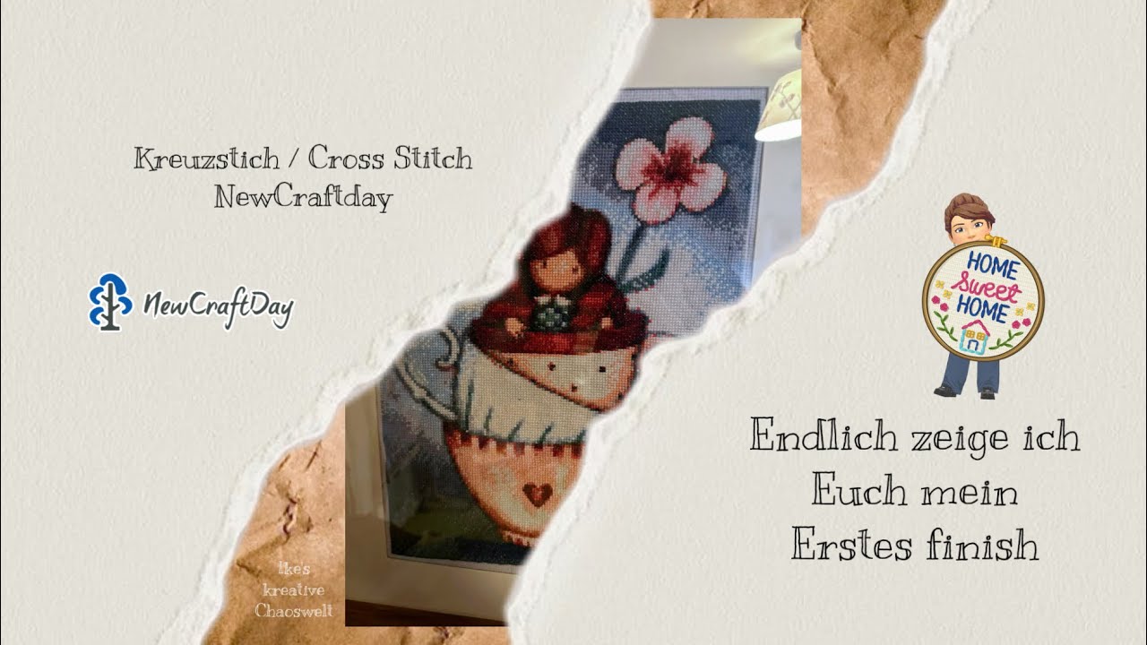 Kreuzstich Cross Stitch NewCraftday / mein erstes Finish