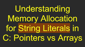 Understanding Memory Allocation for String Literals in C: Pointers vs Arrays