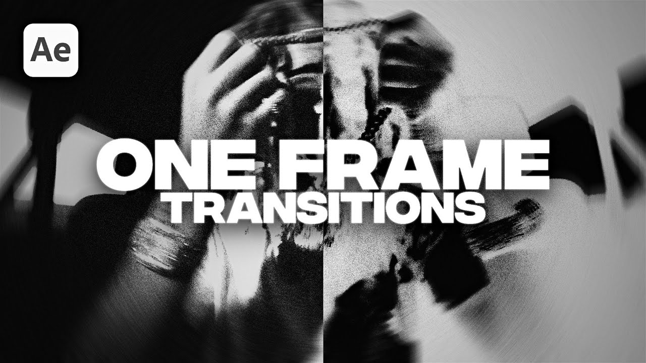How to create ONE FRAME Transitions in After Effects - YouTube