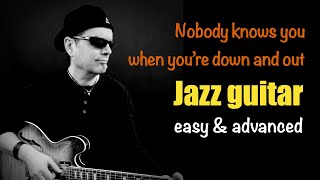 Nobody knows you when you&#39;re down and out - Achim Kohl - Jazz Guitar -  Tabs available