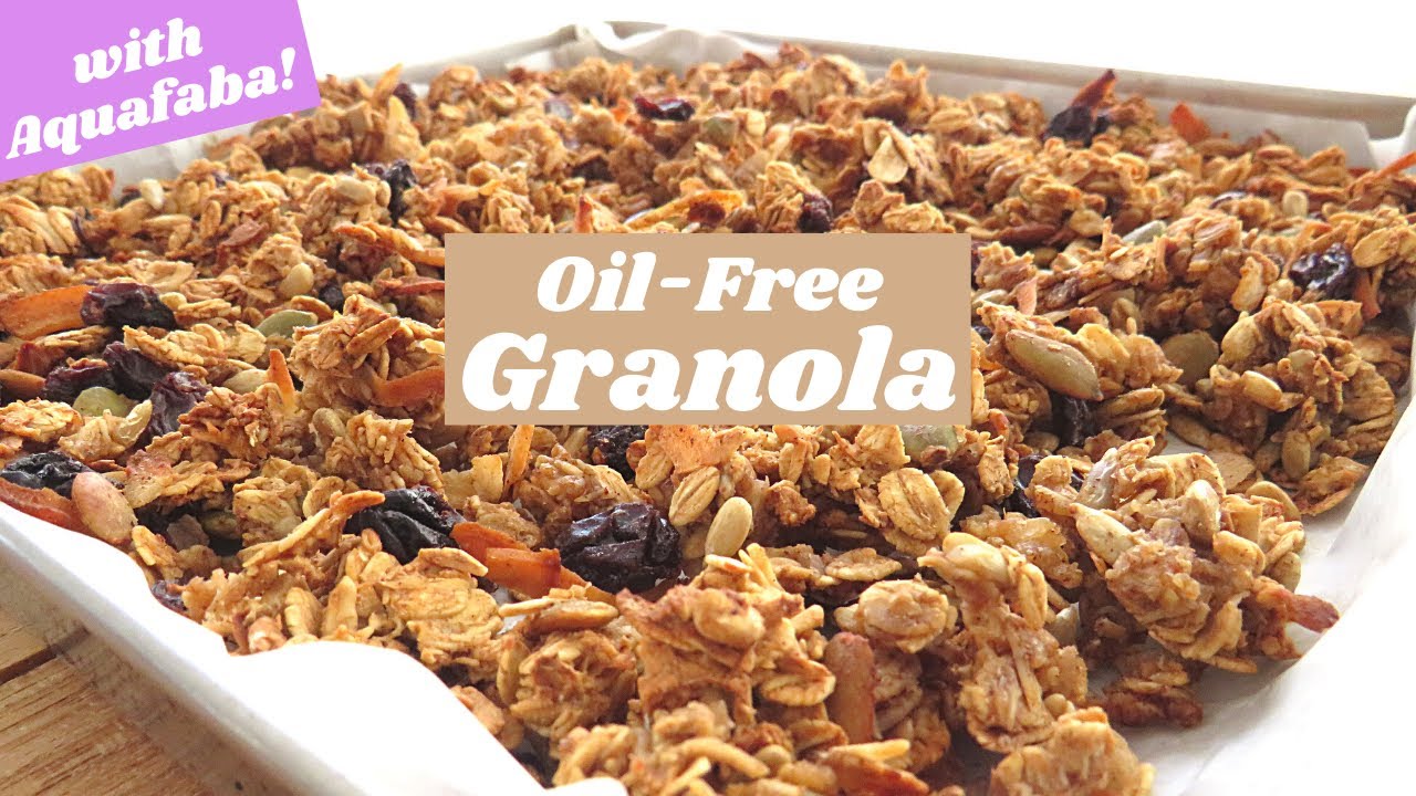 OilFree Granola! (with Aquafaba) YouTube