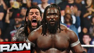 WWE 17 June 2026 Roman Reigns Vs Oba Femi Brutal Match World Heavyweight Championship WWE Raw 2026