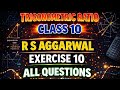 R S Aggarwal Class 10 Exercise 10 |Trigonometric Ratio|#maths #rsaggarwalclass10maths #trending 