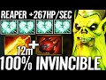 🔥 Necrophos 12min Radiance + Heart — Max Stack REAPER +267 HP/SEC 100% Invincible Carry Dota 2 Pro