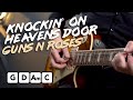 GUNS N' ROSES - KNOCKIN ON HEAVEN'S DOOR Guitar Tutorial (SLASH STYLE)