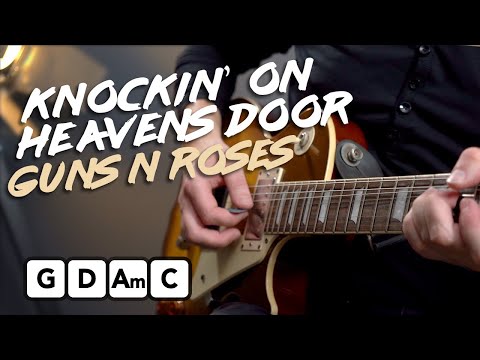 GUNS N' ROSES - KNOCKIN ON HEAVEN'S DOOR Guitar Tutorial (SLASH STYLE)