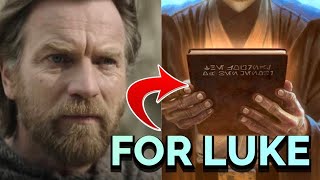 The Journal Entries of Ben Kenobi (For Luke Skywalker)