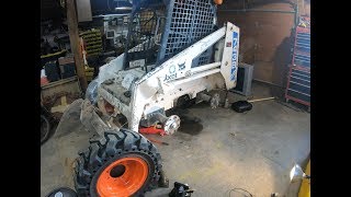 Installing a bobcat drive motor