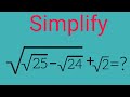 A Nice Olympiad Math Simplification/How to solve irrational number?