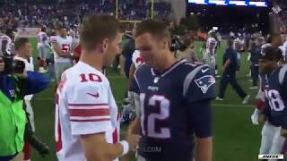 All Access:Tom Brady and Eli Manning have tantalizing message in postgame exchange