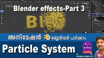 blender effects 3 -particle system-beginner tutorial