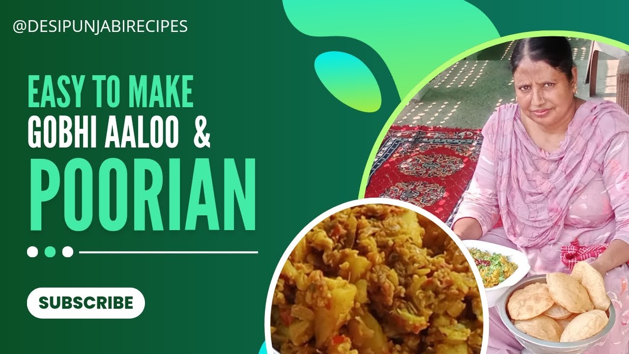 Aaloo Gobhi or Poorian #homemadefood #food #desifood #barara #recipe