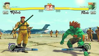 Rolento vs Blanka (Hardest AI) - Ultra Street Fighter IV