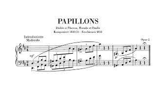 Robert Schumann - Papillons, Op.2 (Yves Nat)
Robert Schumann - Papillons, Op.2
Performer: Yves Nat
00:00 - Introduction. Moderato
00:10 - 1.
00:47 - 2. Prestissimo
01:05 - 3.
01:47 - 4. Presto
02:32 - 5.
03:48 - 6.
04:43 - 7.Semplice
05:11 - 8.
06:14 - 9. Prestissimo
06:57 - 10. Vivo
08:33 - 11.
10:59 - 12. Finale Robert Schumann - Papillons, Op.2 (Yves Nat)