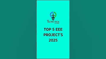 TOP 5 EEE projects 2025/btech project ideas/final year projects