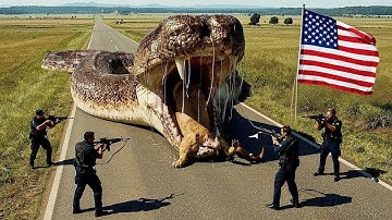 HEROIC RESCUE TEAM Fights Giant Python to Save INNOCENT LION!🐍