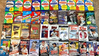I BOUGHT EVERY PACK OF TOPPS FROM 19802020!  40 YEARS OF TOPPS BASEBALL CARDS!