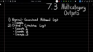 SRM: 7-3 |  Multinomial Output