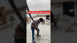 new villa copper pipe binding #shorts #ytshorts #technician #ac technician #hvac #hvacr