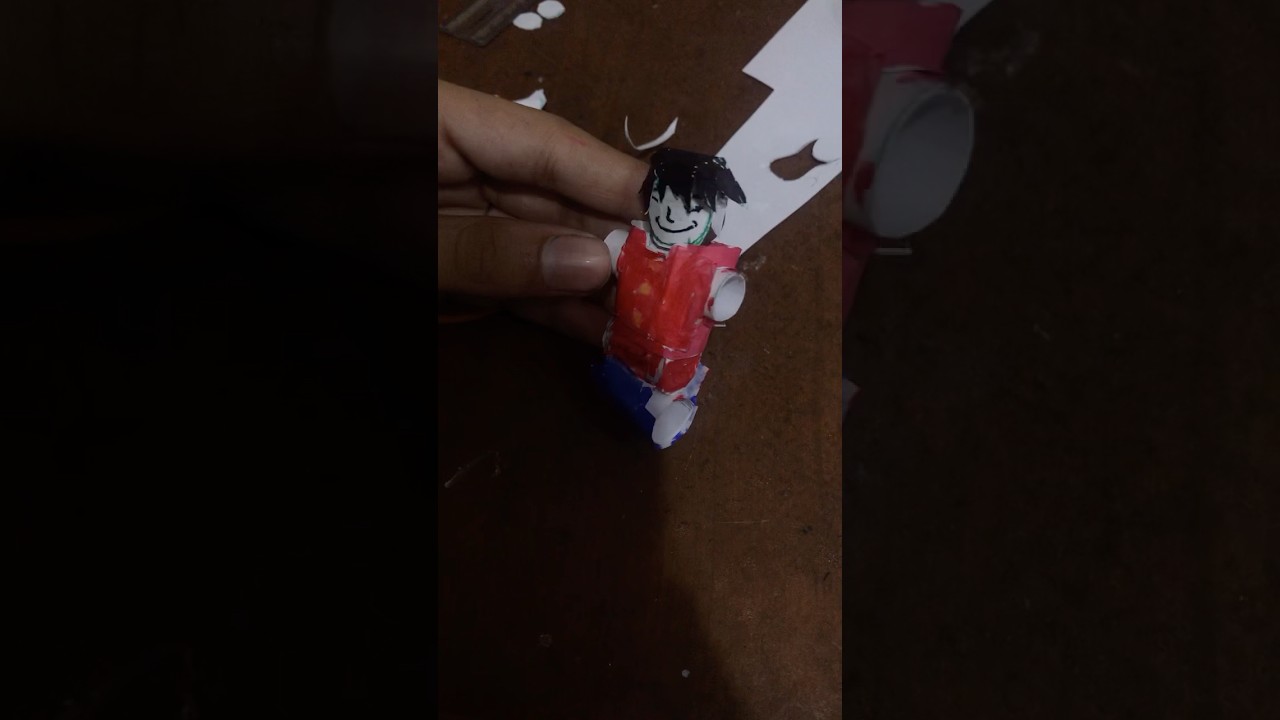 Making Luffy action figure from paper pt.2