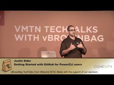 Justin Sider - Getting Started with GitHub for PowerCLI users