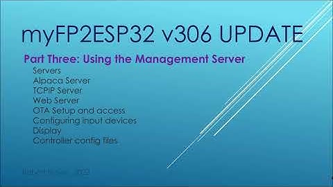 myFP2ESP32 3 Management Server