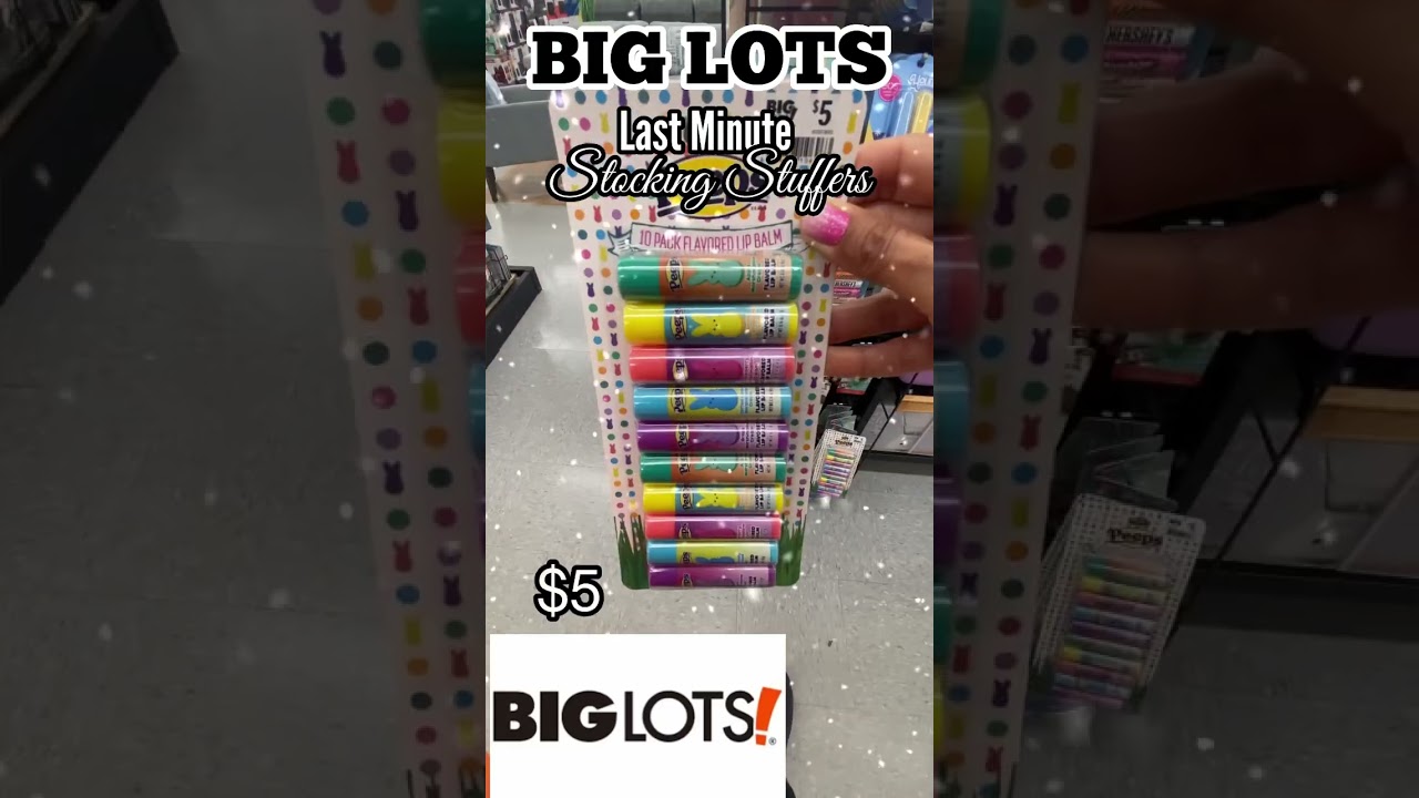 BIG LOTS | 🎁🎄 Last Minute Stocking Stuffers! 🎄🎁 OPI NAIL POLISH PACK • PEEPS LIP BALM • HERSHEY