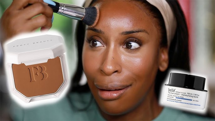 FENTY BEAUTY HYDRATING FOUNDATION VS. SOFT MATTE FOUNDATION! - TrinaDuhra 