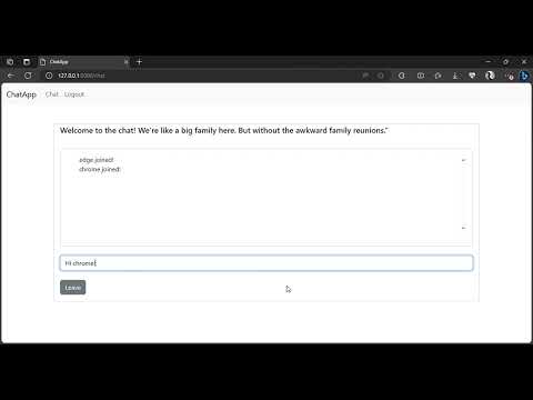 ChatApp using Flask socket IO