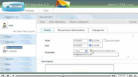 BMChosting SmarterMail create calendar    tutorial