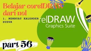 Belajar corelDRAW dari nol part 56 || membuat kalender Duduk
