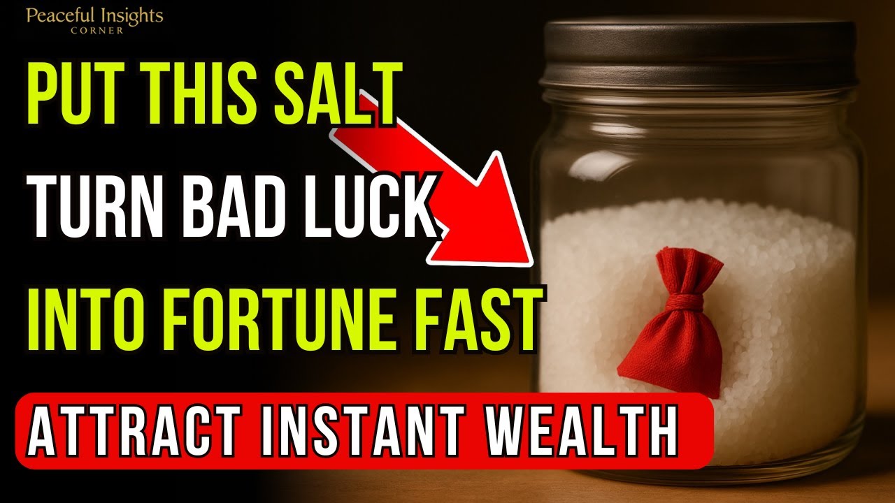 Put This in the Salt Jar to Turn Bad Luck Into Fortune and Attract Instant Wealth!