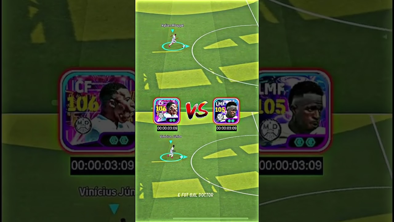 Showtime Mbappé 🆚 Vinícius Jr ⚽💨 Ultimate Speed Battle | eFootball 2026 