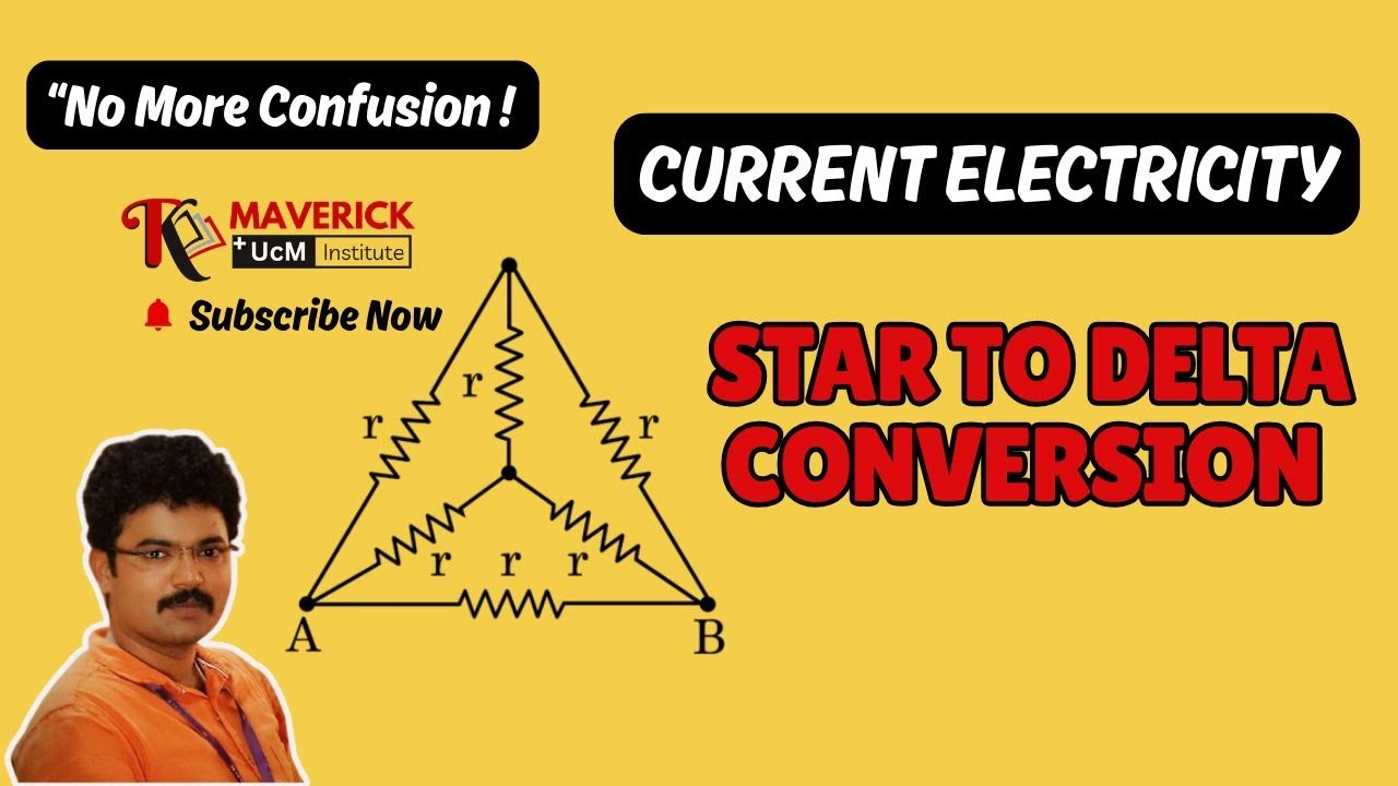 STAR TO DELTA CONVERSION PROBLEM/CURRENT ELECTRICITY/Dr.K.Karthick sir.