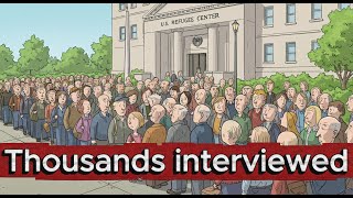 Thousands interviewed for US refugee program.