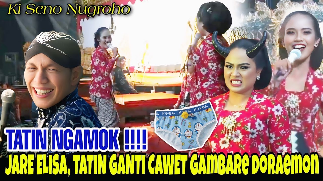 Tatin ngamok ! jare Elisa tatin ganti cawet, cawet.e gambar doraemon😂 | Wayang Kulit Ki Sneo Nugroho