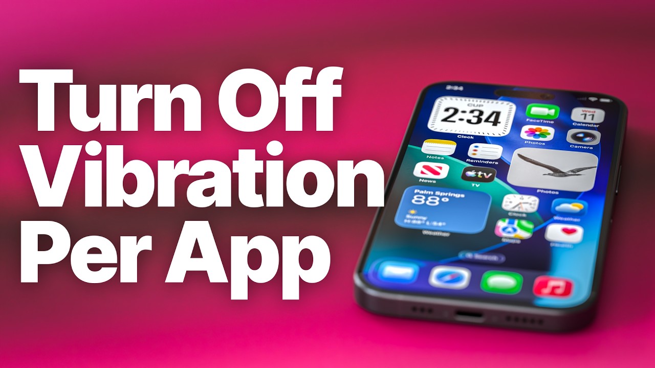 How to Turn Off Vibration for a Specific App on iPhone