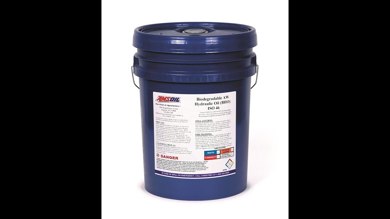 AMSOIL BHO Biodegradable Hydraulic Oil YouTube