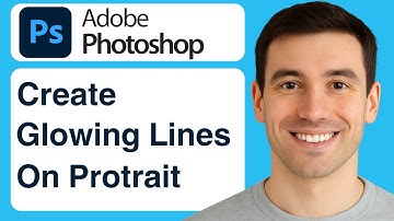 How To Create Glowing Lines On Portrait Image Photoshop - 2025 (Tutorial)