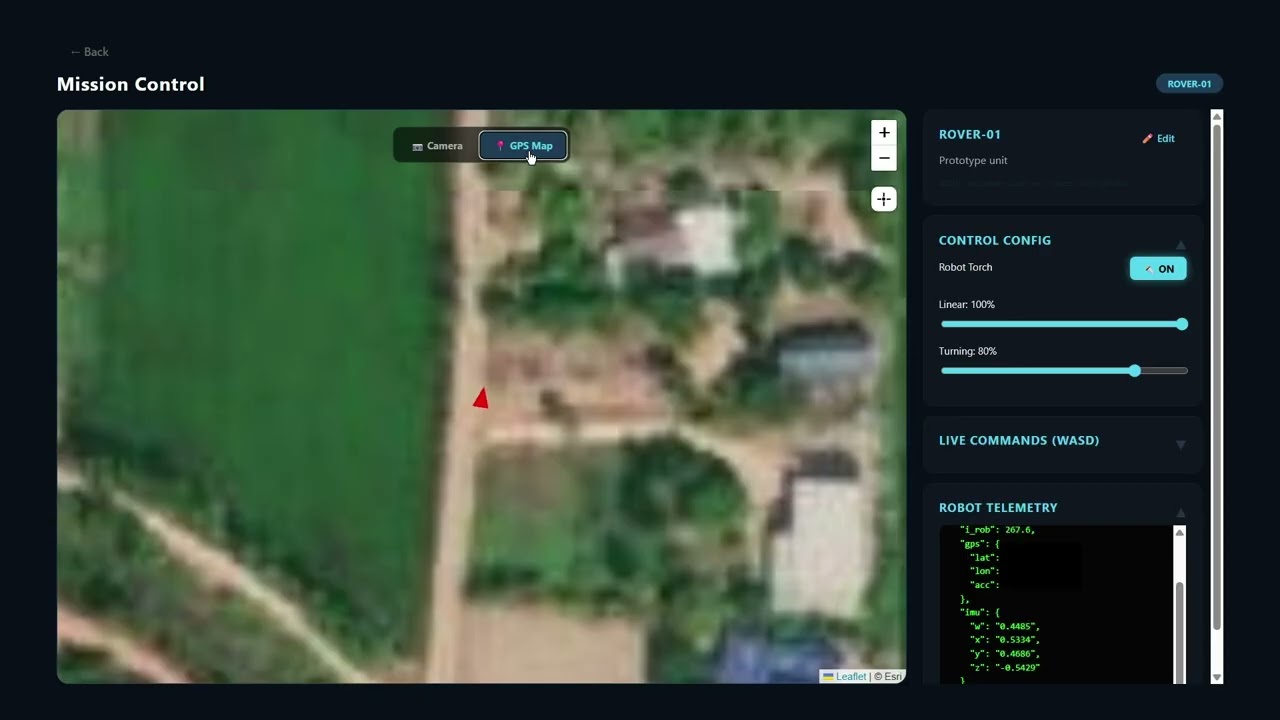 SWOT-BOT Update: GPS, IMU & Camera Torch Control via Web Browser