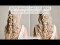 Quick Braided Boho Half Up Bridal Hairstyle with Soft Waves Tutorial