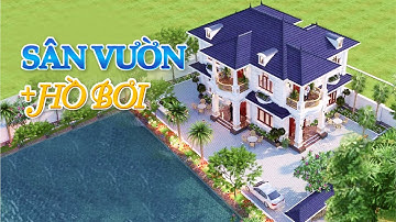 Thiết kế BIỆT THỰ CÓ HỒ BƠI cùng NỘI THẤT TÂN CỔ ĐIỂN cực đẹp !
