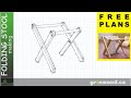 🟢 Folding Stool 👉 Free Plans 👈