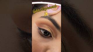 Golden Eye tutorial 👀💄#goldeneyemakeup #subcribemychannel #eyemakeup #makeuptutorial #likes #follow