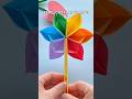 🌈 Rainbow Pull Flower Tutorial | Easy Paper Craft for Kids #craft #craftyhome  #KidsCrafts #diy