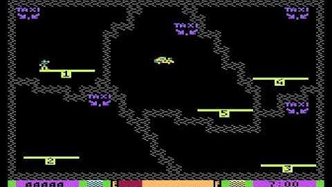 Space Taxi - level 7 (Atari 8-bit, 2013 work in progress)