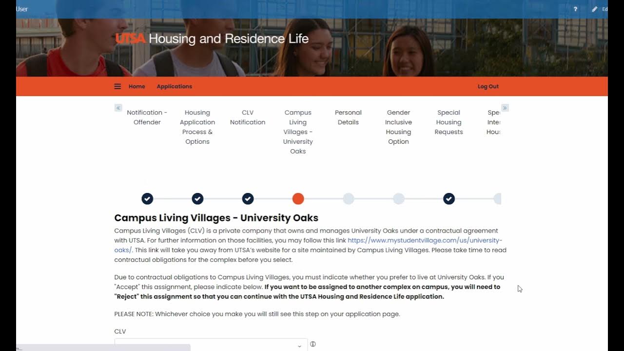 UTSA Housing Application CLV Notification YouTube