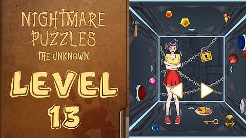 Nightmare Puzzles The Unknown Level 13 Help The Girl Unlock All The Doors to Escape
