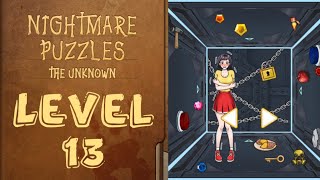 Nightmare Puzzles The Unknown Level 13 Help The Girl Unlock All The Doors To Escape