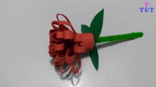 DIY- Making Flower with Eva Paper- Eva Kağıdıyla Çiçek Yapmak
